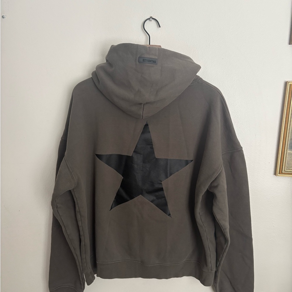 Fear of God Brown Hoodie with Black Star